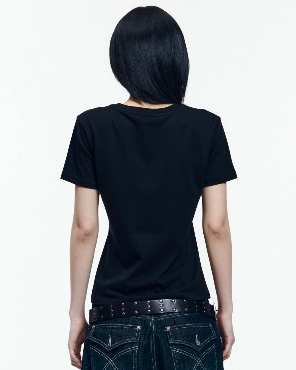 【AAKAM】Mosaic Cross Half Top