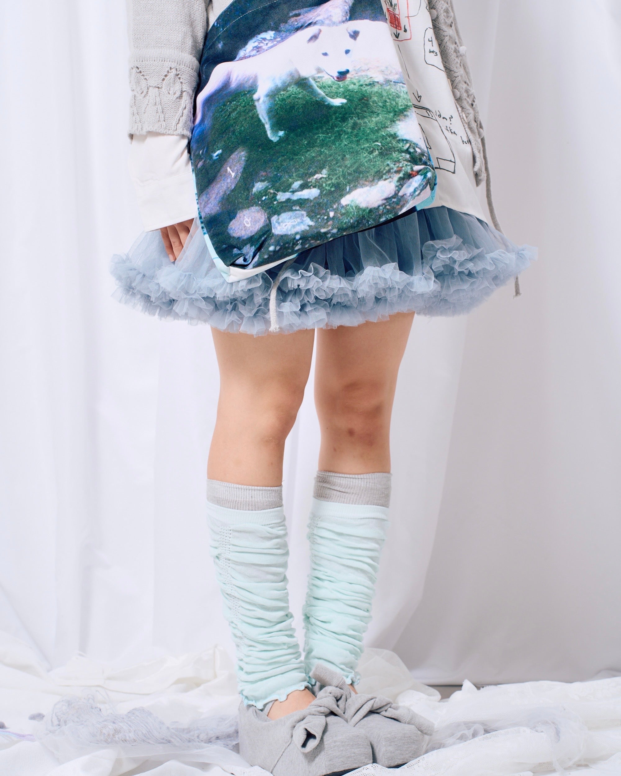 9/18 20:00 発売 国際配送【Nerd out XU】Sweat Ribbon Mary Jane