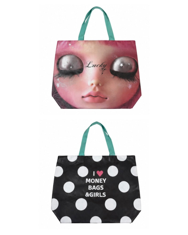 国際配送【Never mind the XU】graphic tote bag 2