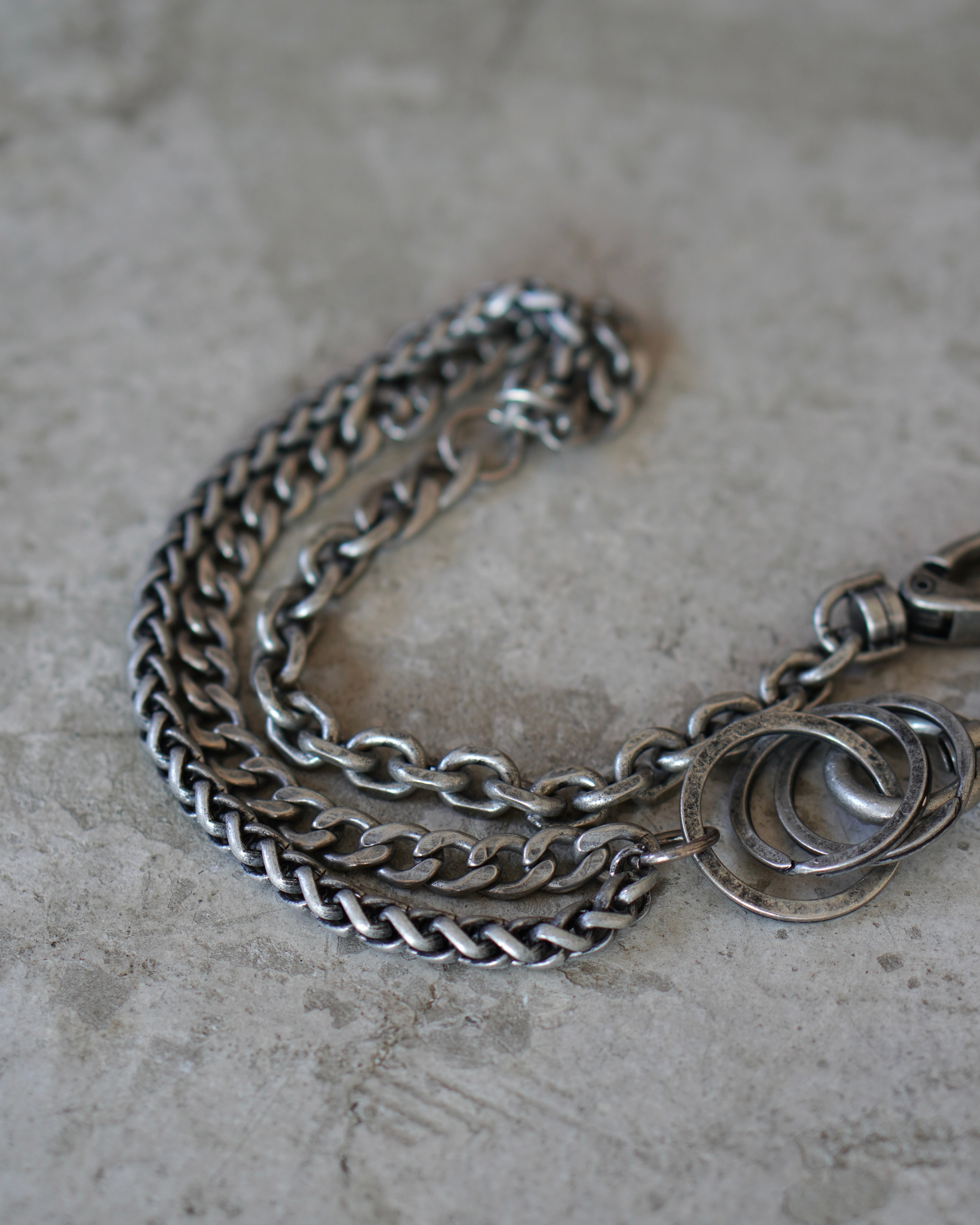 【CHIKASHITSU PLUS HIGH】Industrial link wallet chain