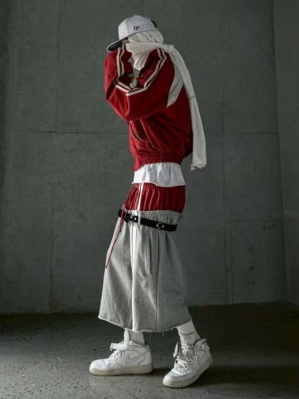 【roaringrad】Double Waist Bermuda Sweat Pants