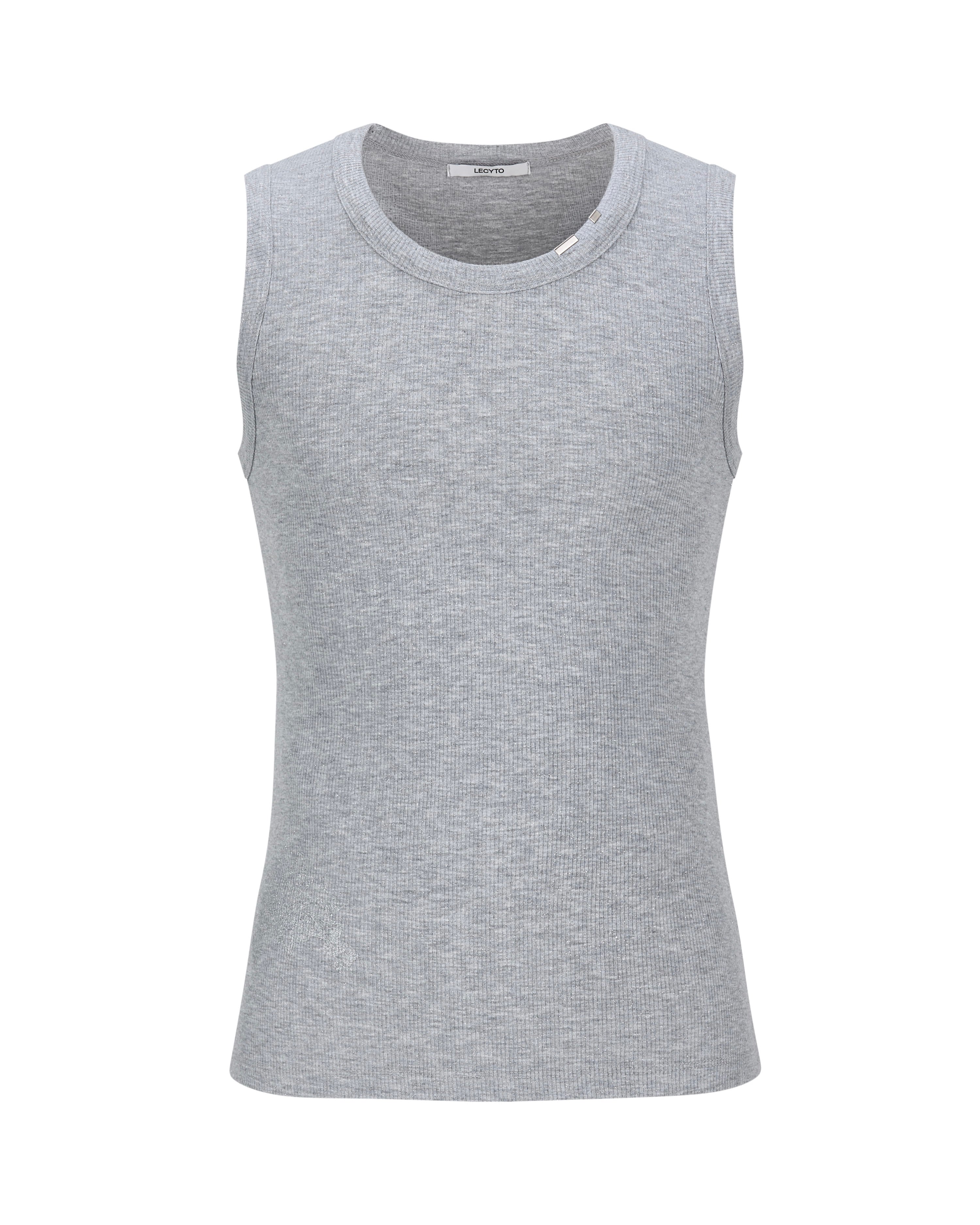【LECYTO】Glitter Rib Sleeveless