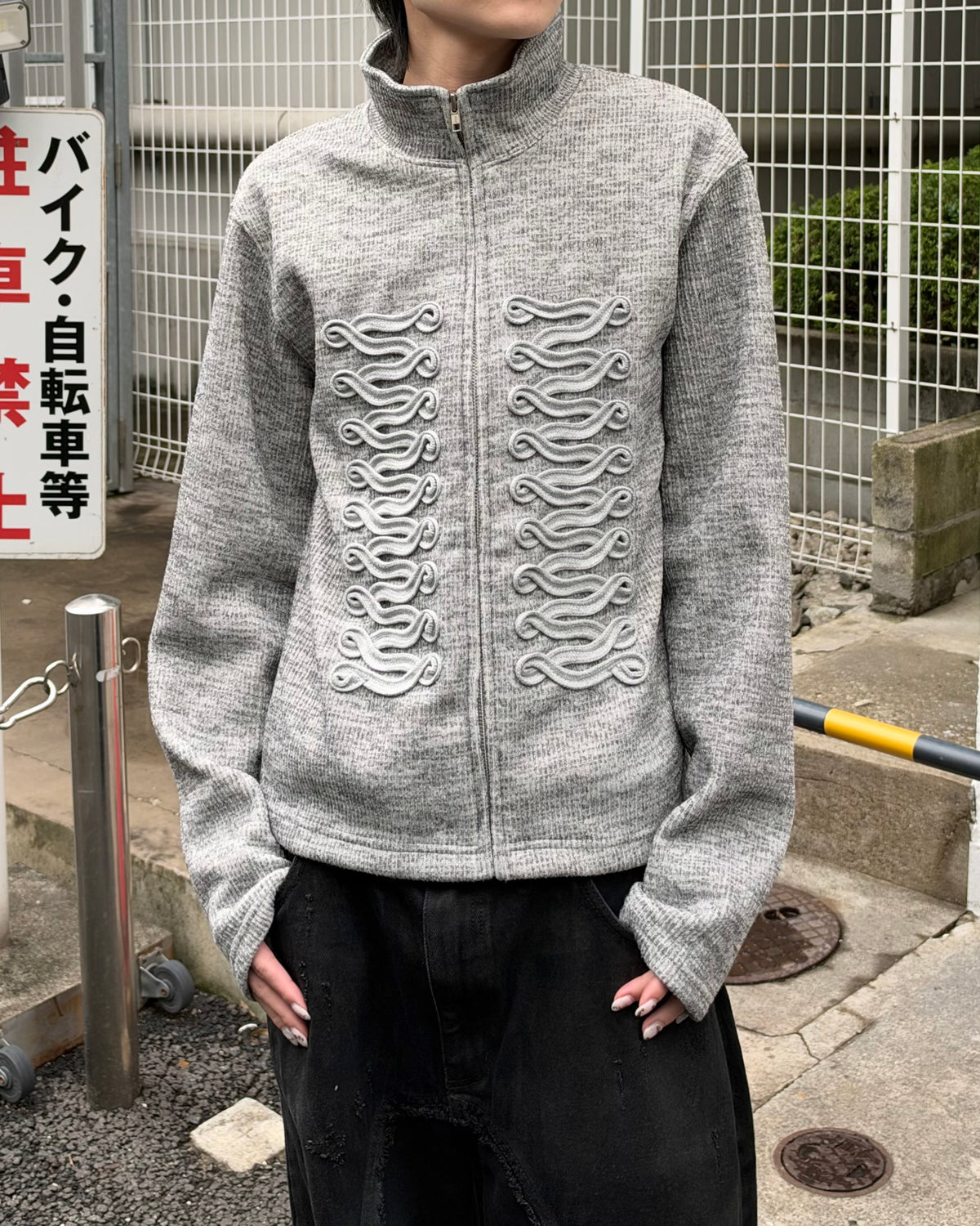 大阪店WEB限定受注制【Chikashitsu +】napoleon details zip-up (2color)