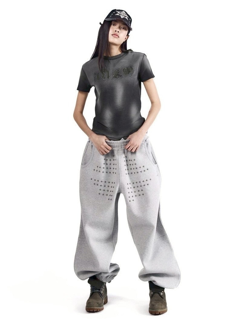 【AAKAM】Reverse Patch Waffle Half Top