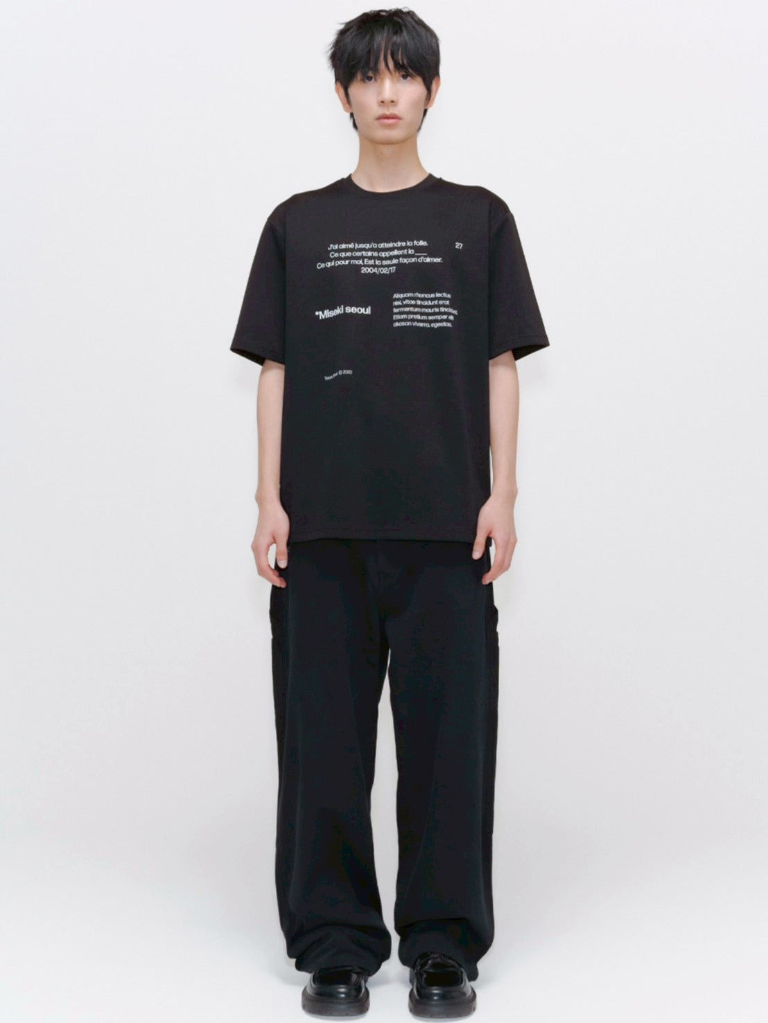 【Miseki seoul】Miseki typography short sleeves