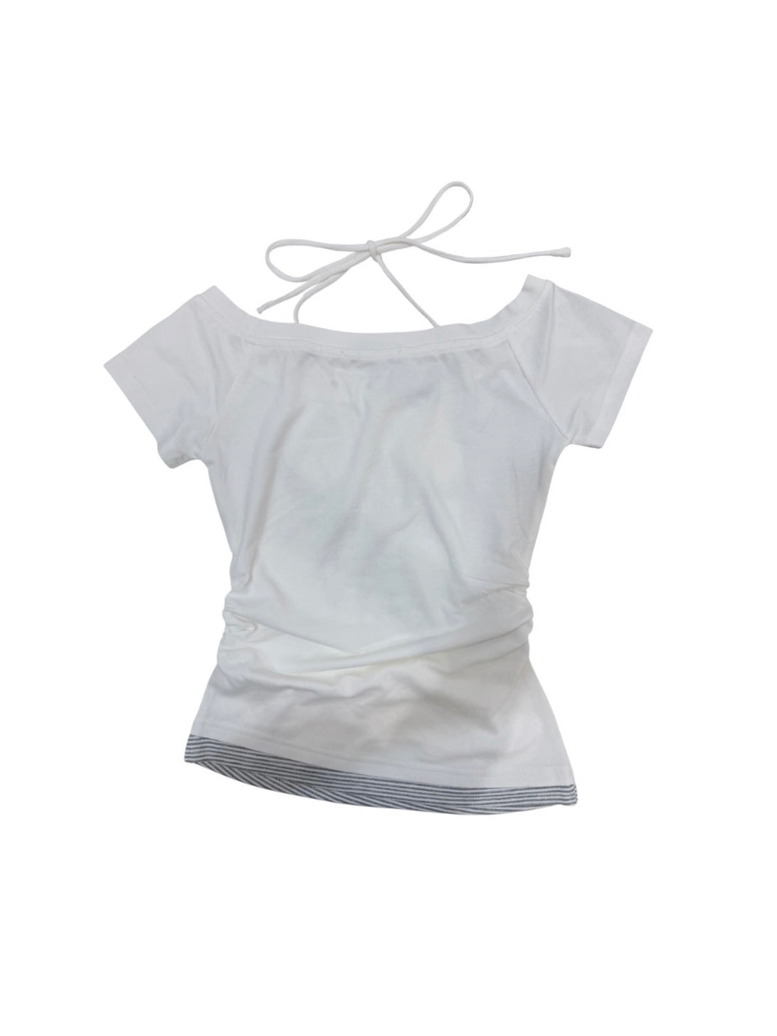 6/19 20:00発売 受注制【nmtc+】Anco Studded Halter Neck Tee (3color)