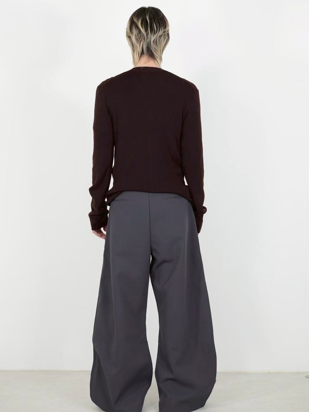 【Chikashitsu +】henley neck long sleeve knit (4color)