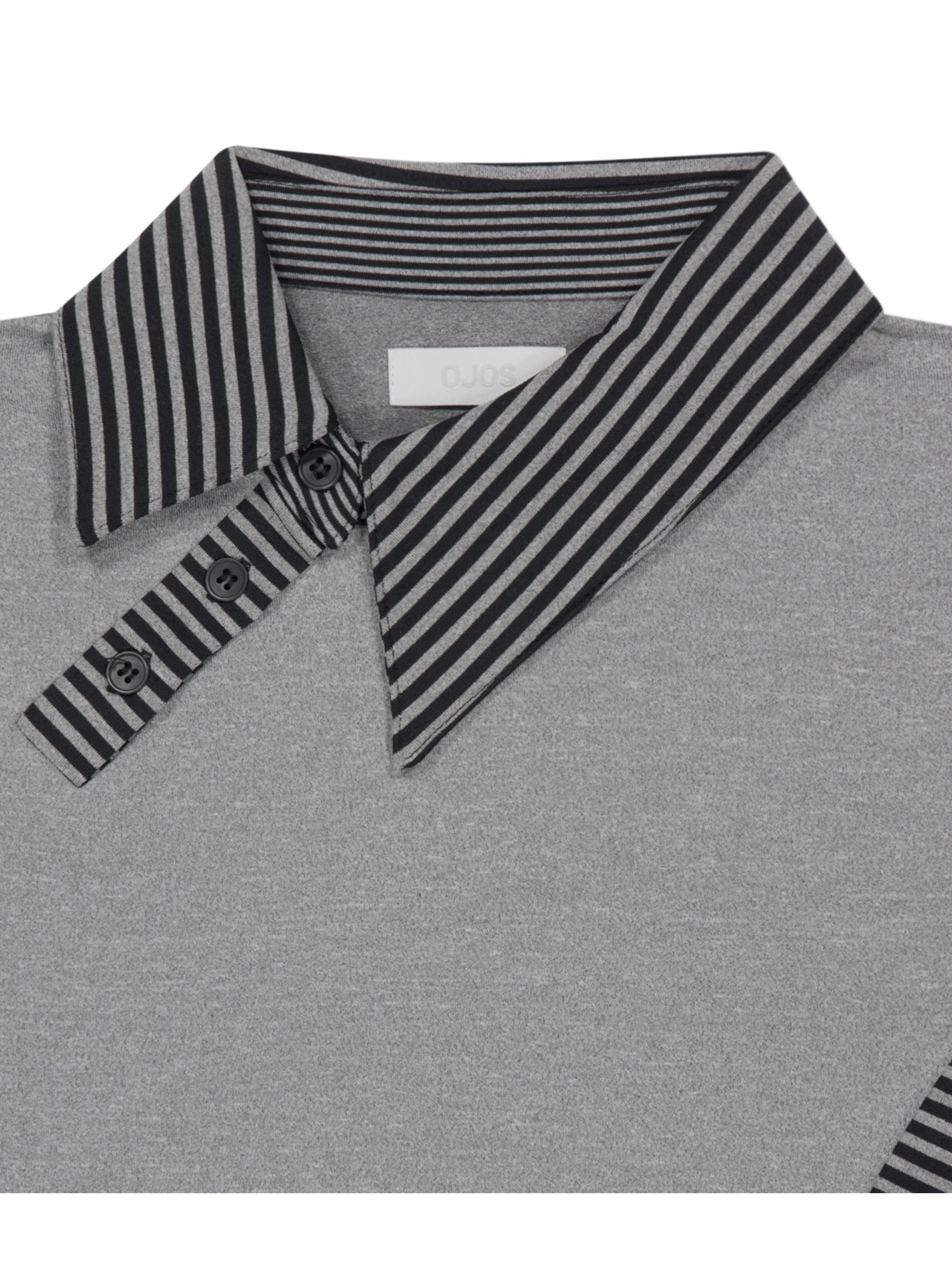 【OJOS】Curved Cut Collar Tank