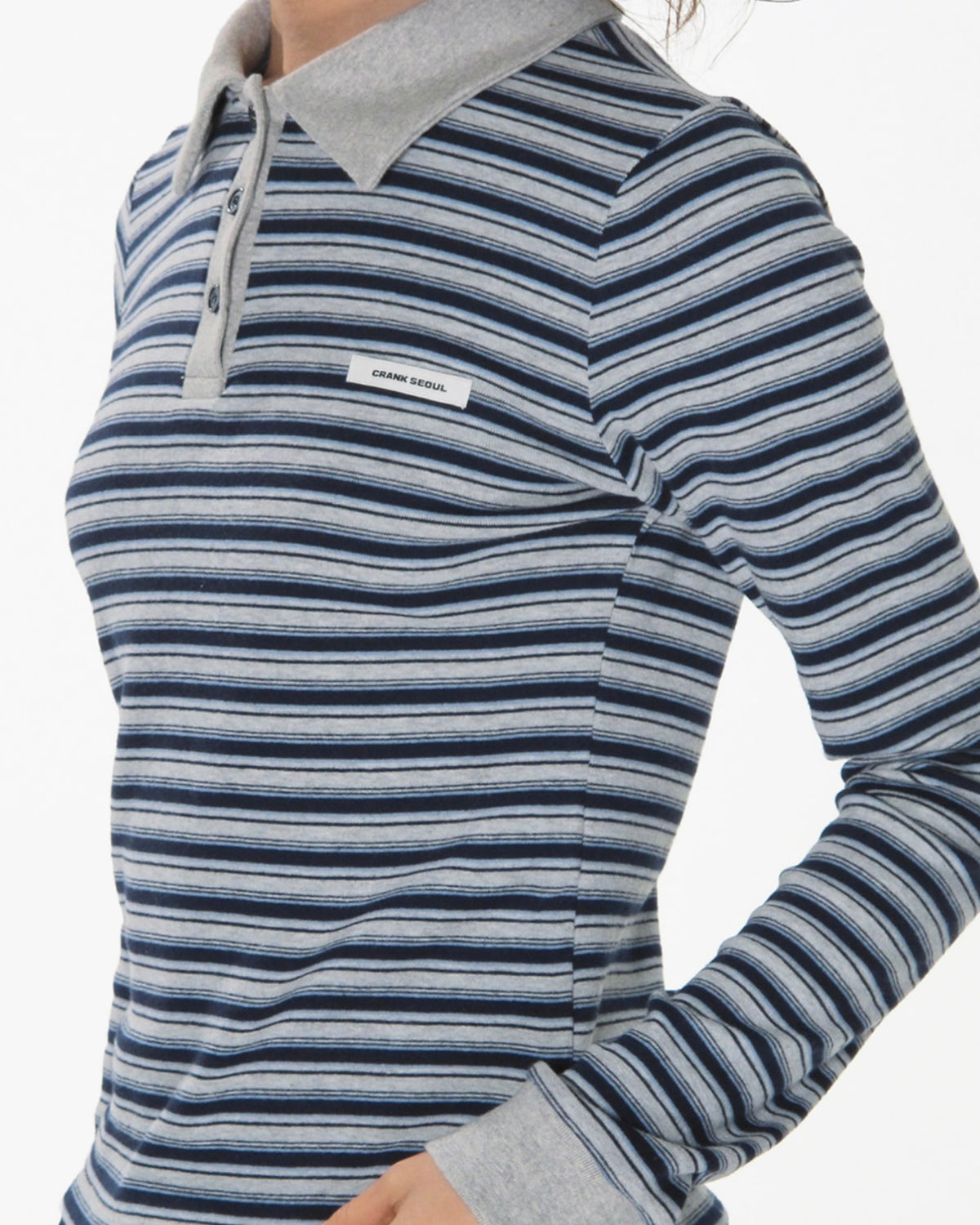 【CRANK】PIN STRIPE PK TOP