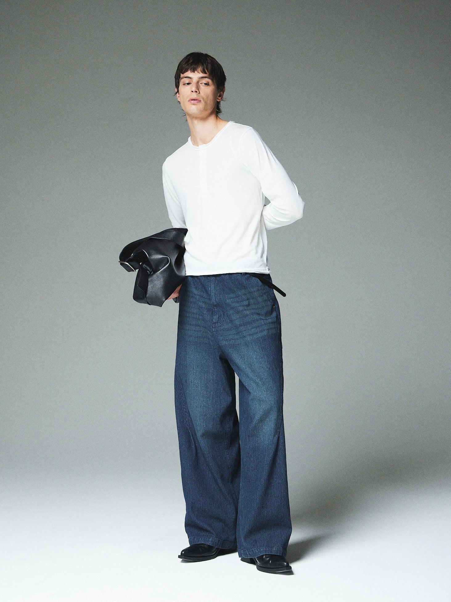 【CS】chain twill denim pants