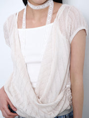 【TUOMIO】LIGHT LAYERED BOLERO