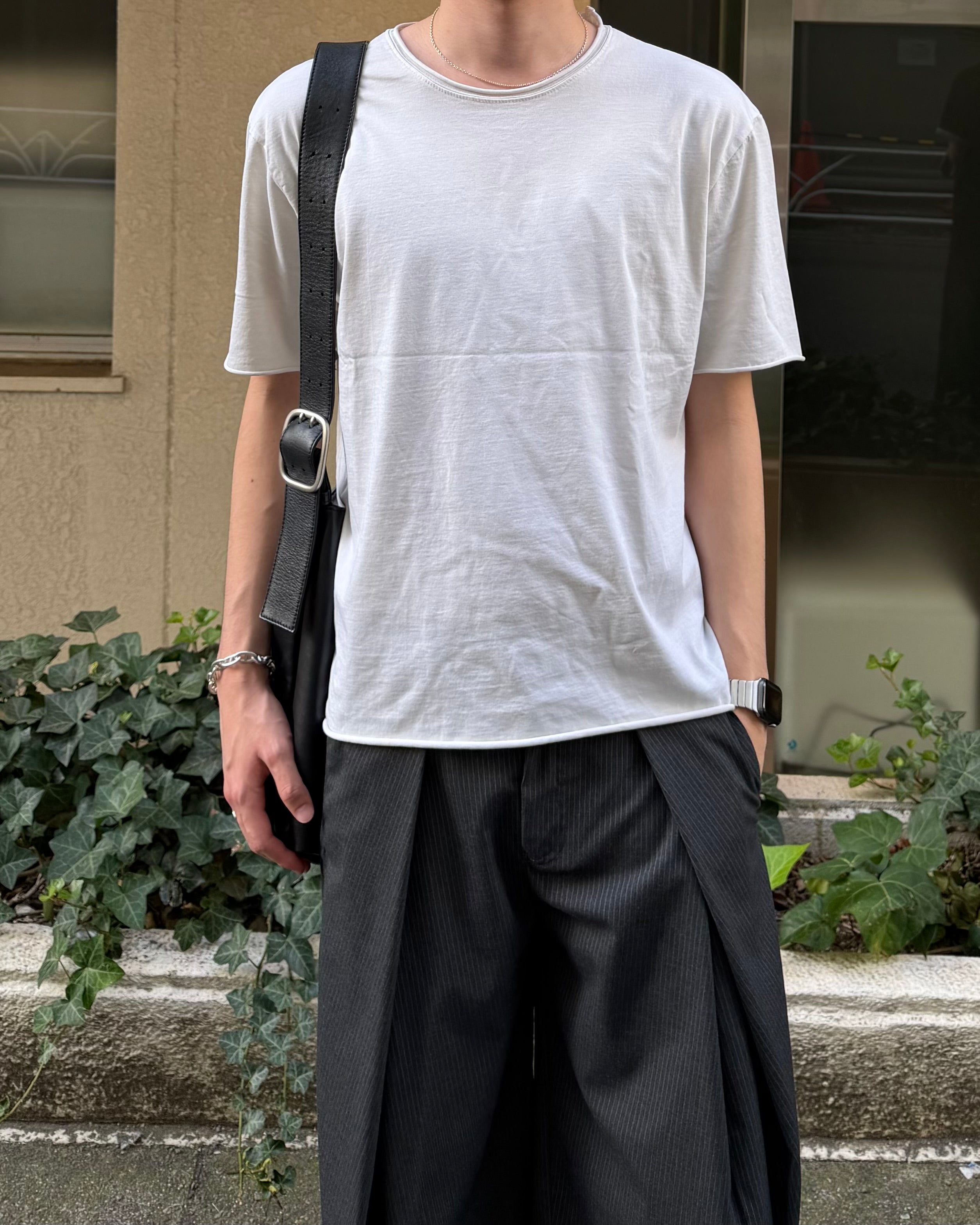 東京店WEB限定受注制【Chikashitsu +】cutting pigment tee (3color)