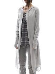 【OJOS】Detach Panel Knit Hoodie