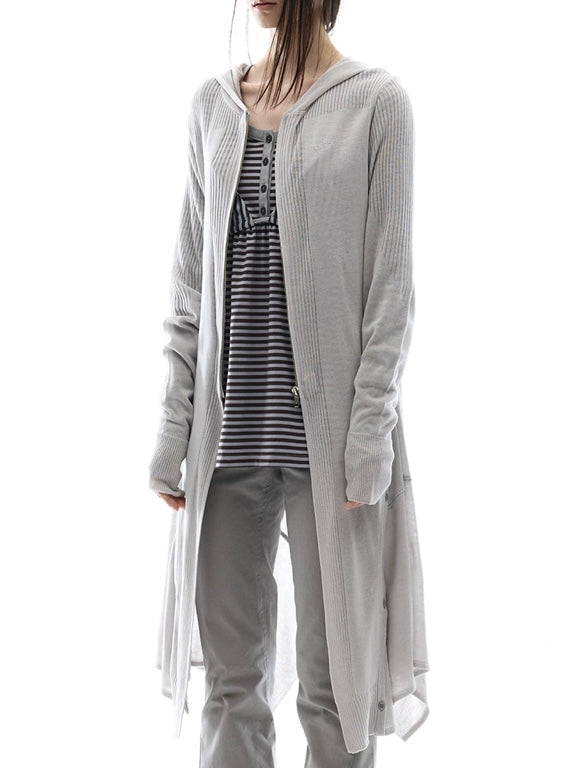 【OJOS】Detach Panel Knit Hoodie