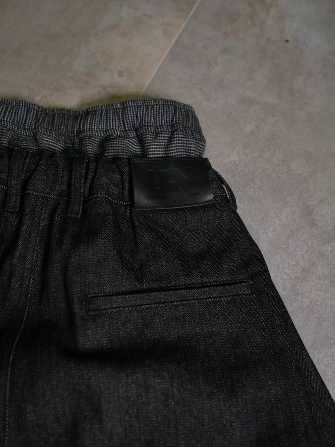 【Lee fi Ne】Herringbone Layered Baggy Jeans