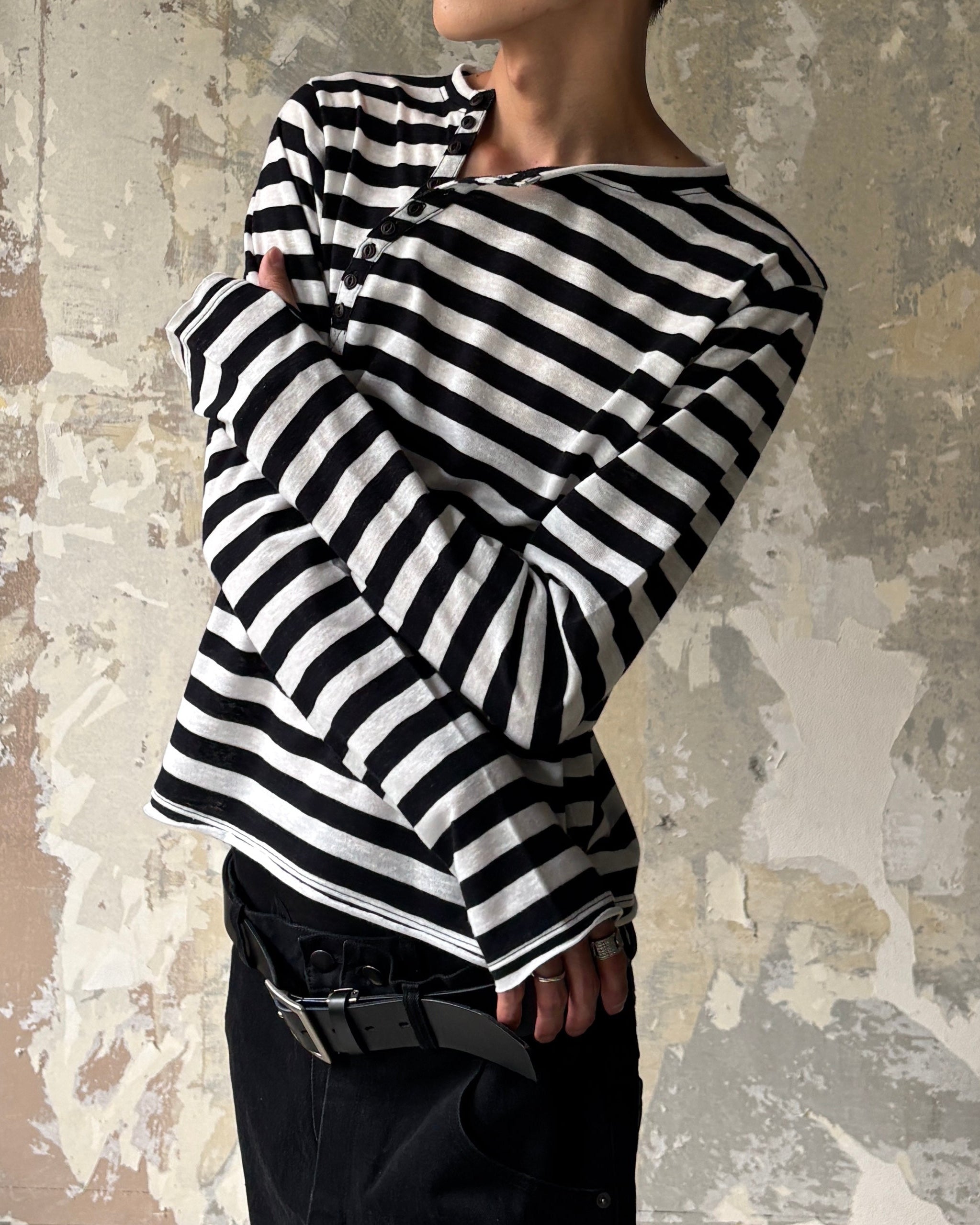 Lee fi Ne】Offset Henley LS Tee – PRESSING WEB SHOP