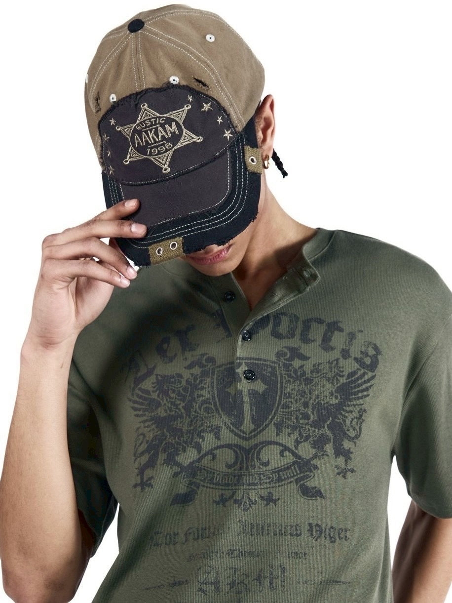 【AAKAM】Rustic Sheriff Ball Cap