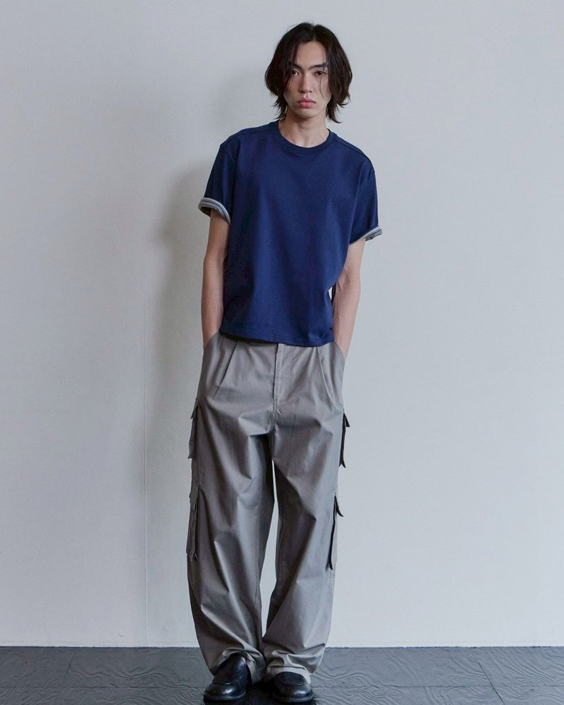 【Waviness】Stripe Layered T-shirts