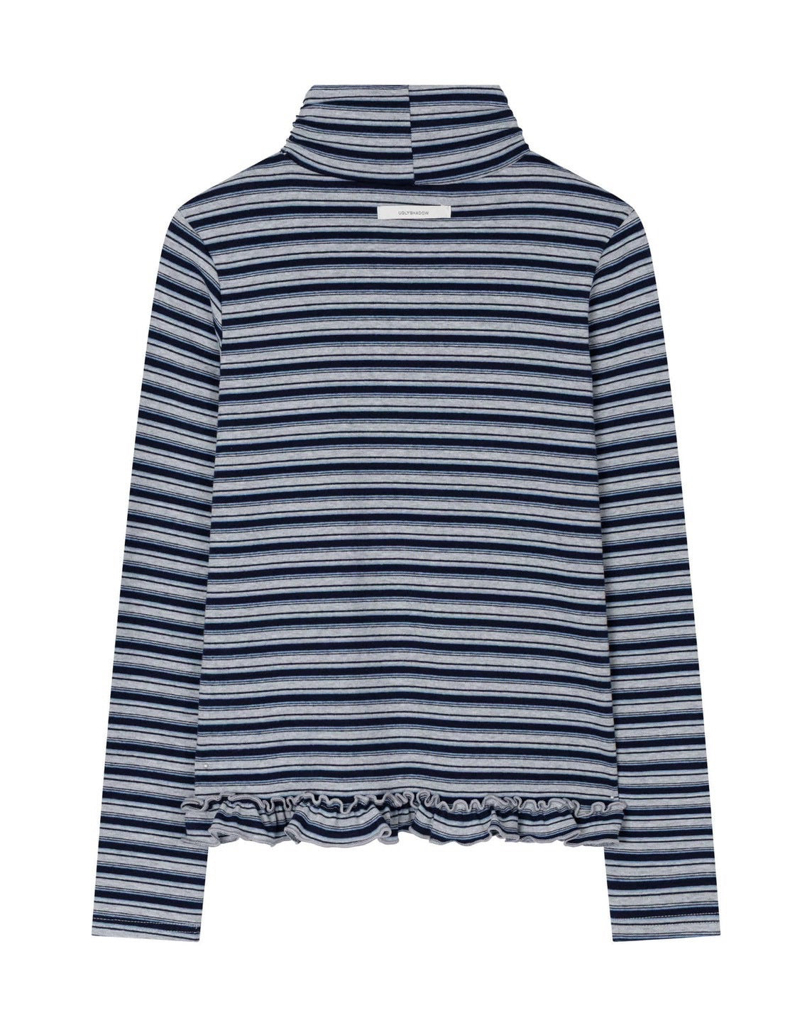 【Uglyshadow】STRIPE TURTLENECK TEE