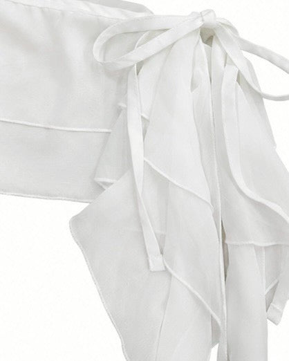 受注制【nmtc+】Sheer Chiffon Wrap Skirt (2color)