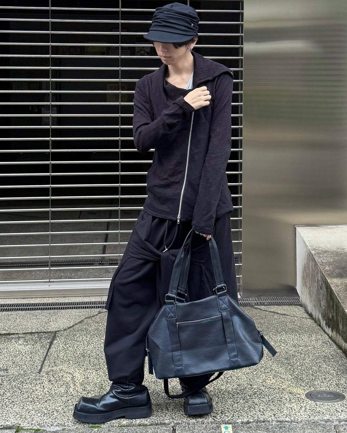 受注制【nmtc+】modern 2way fake leather cross bag