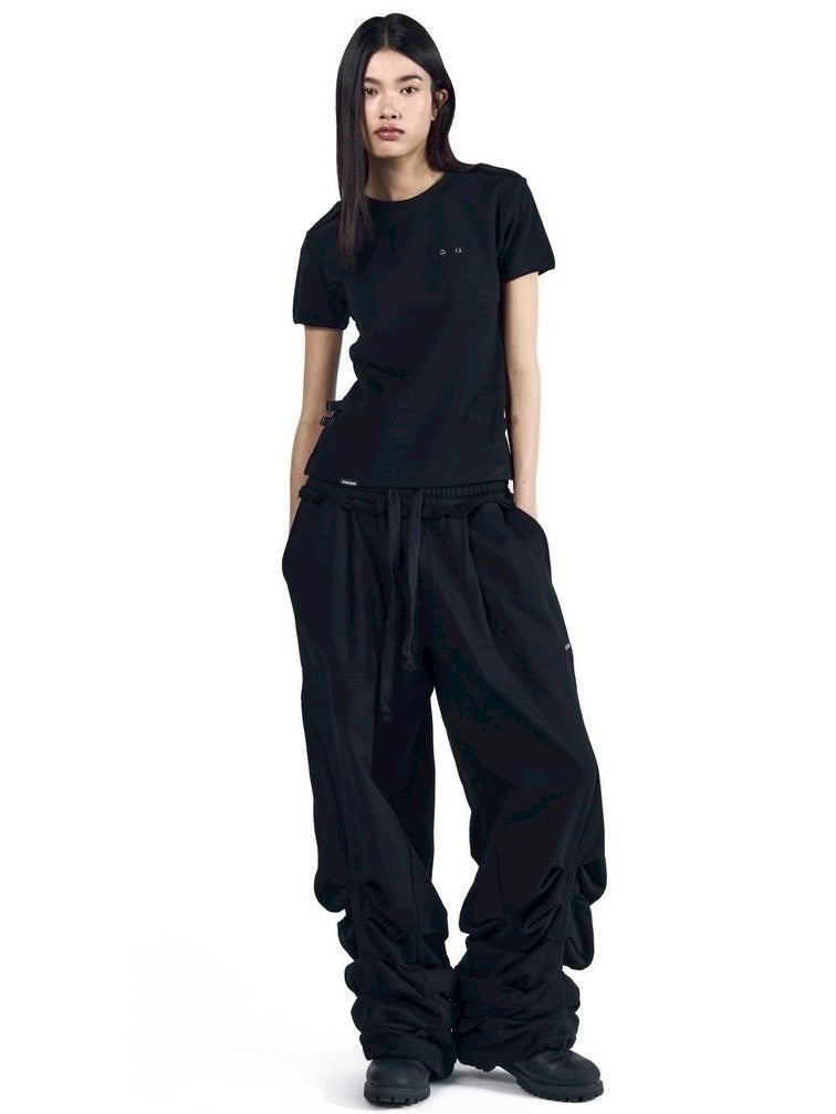 【AAKAM】Sediment Pin-Tuck Sweatpants