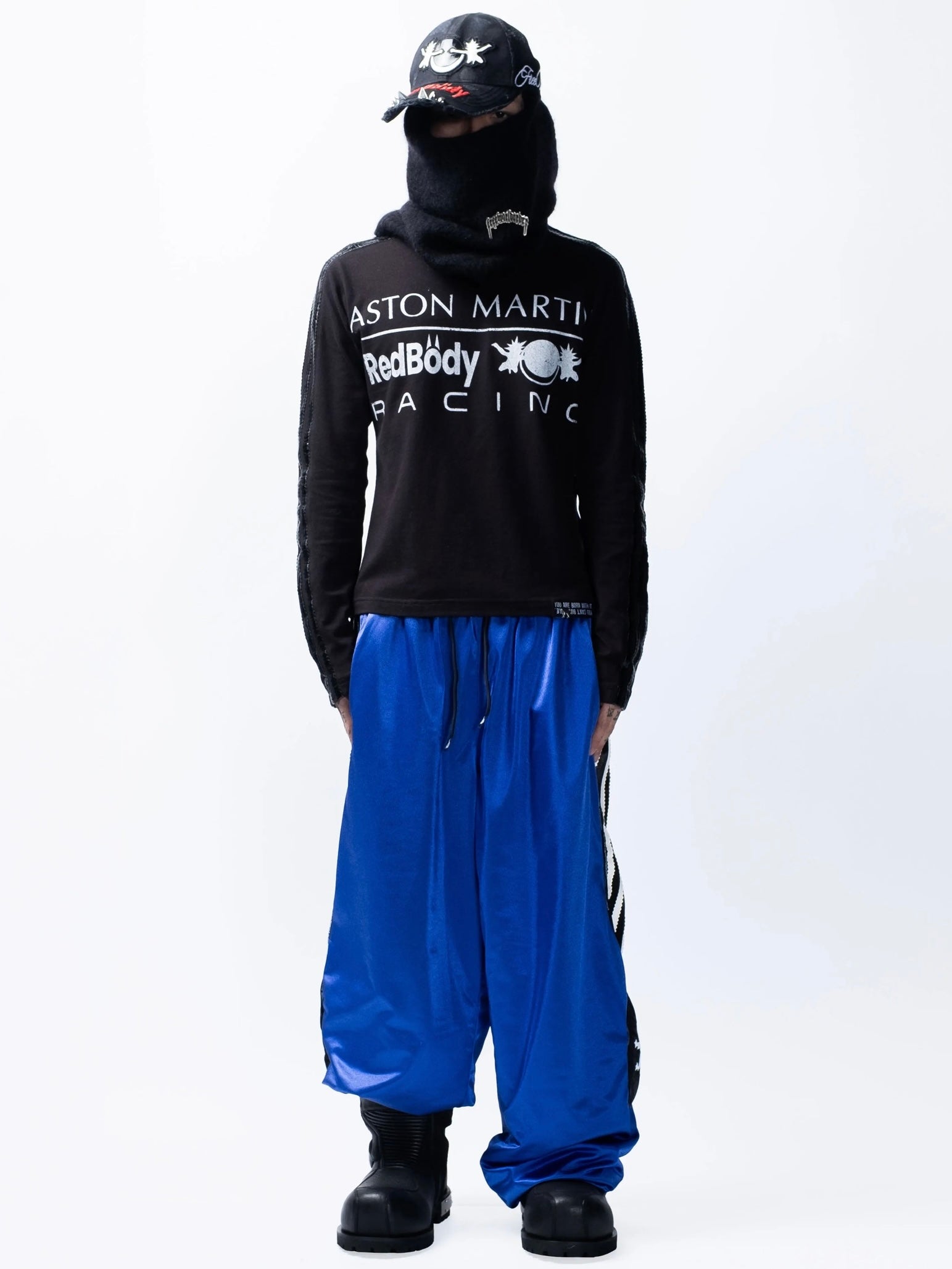 【F.V.V.O】Parody Logo Slim-Fit Long Sleeve Tee
