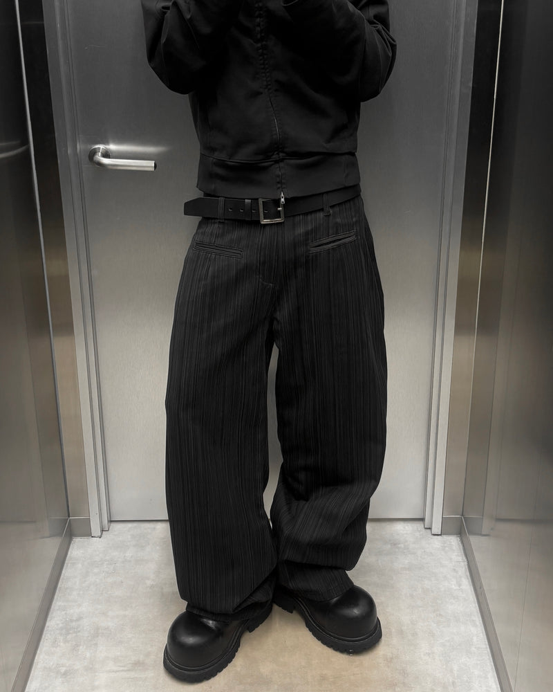 受注制【youll】Shadow stripe slacks