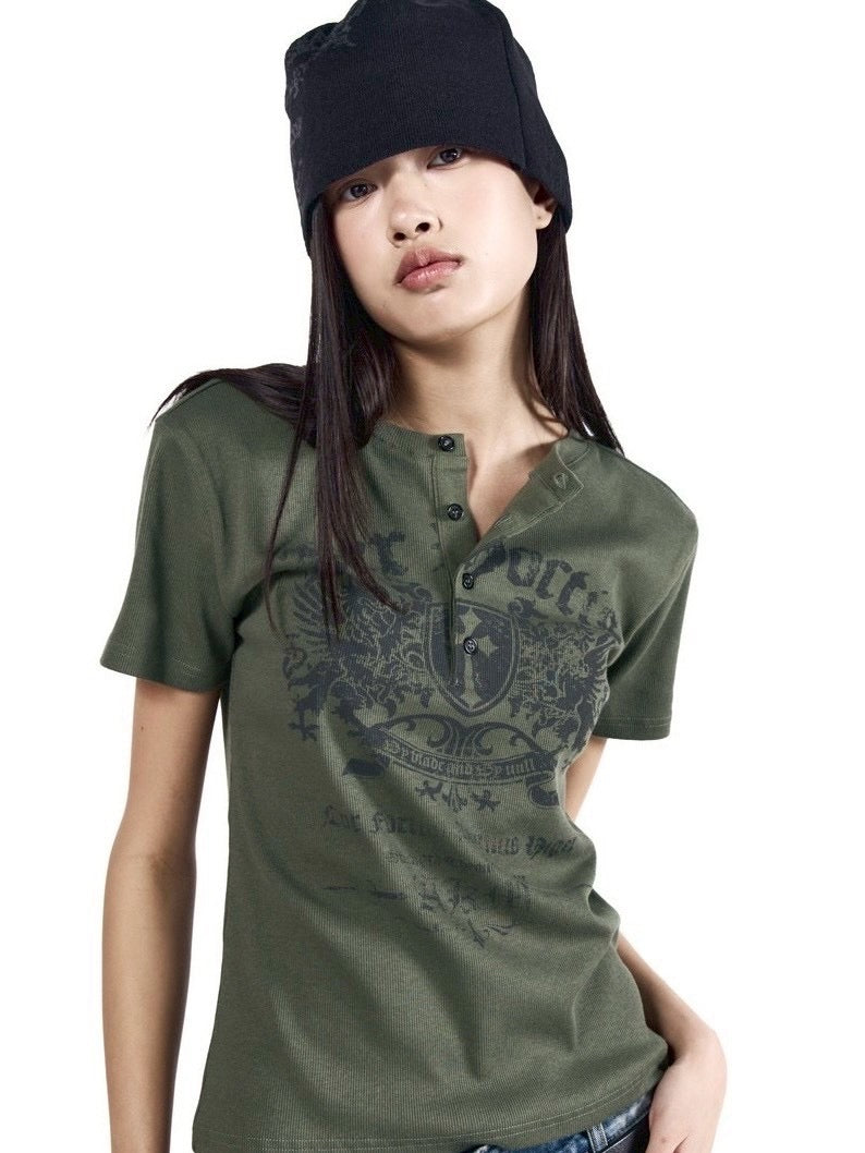 【AAKAM】Gothic Graphic Beanie