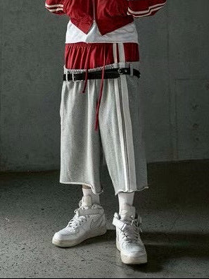 【roaringrad】Double Waist Bermuda Sweat Pants
