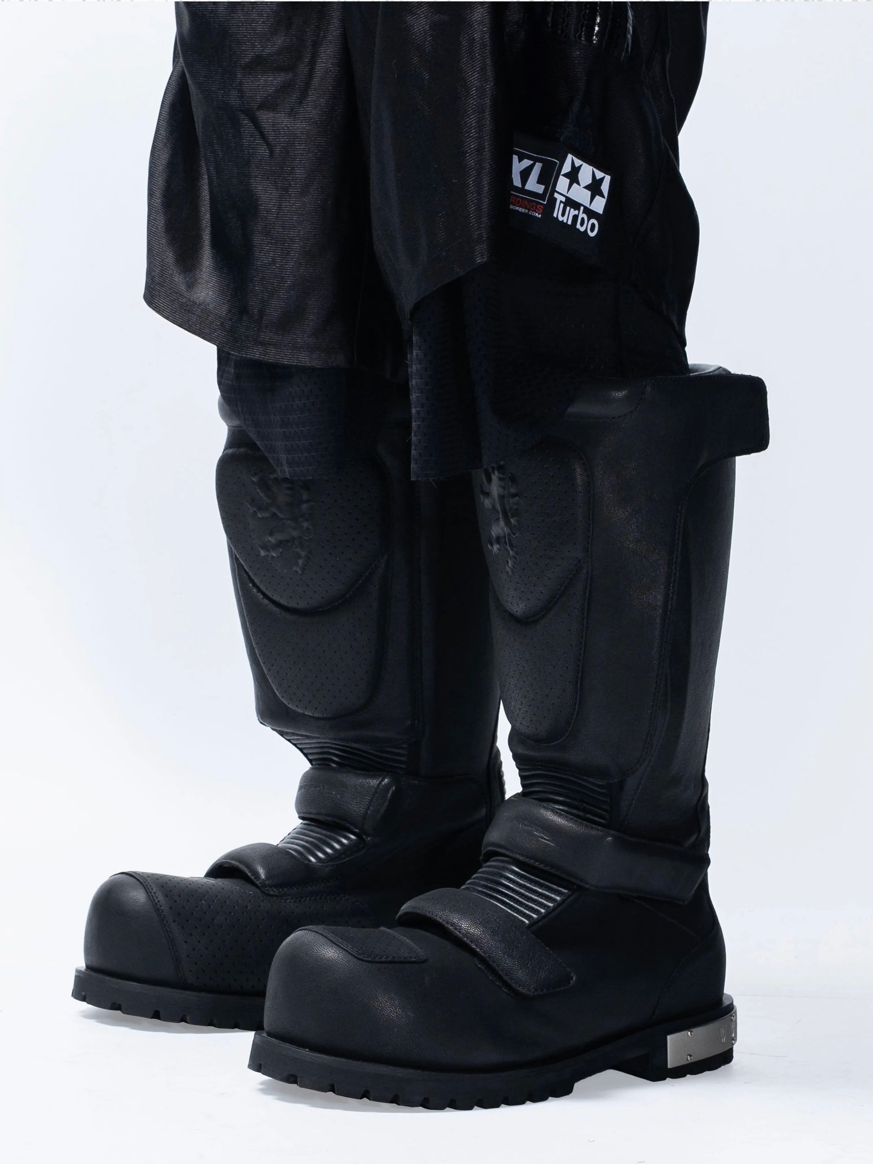 【F.V.V.O】Armored Leather High Boots