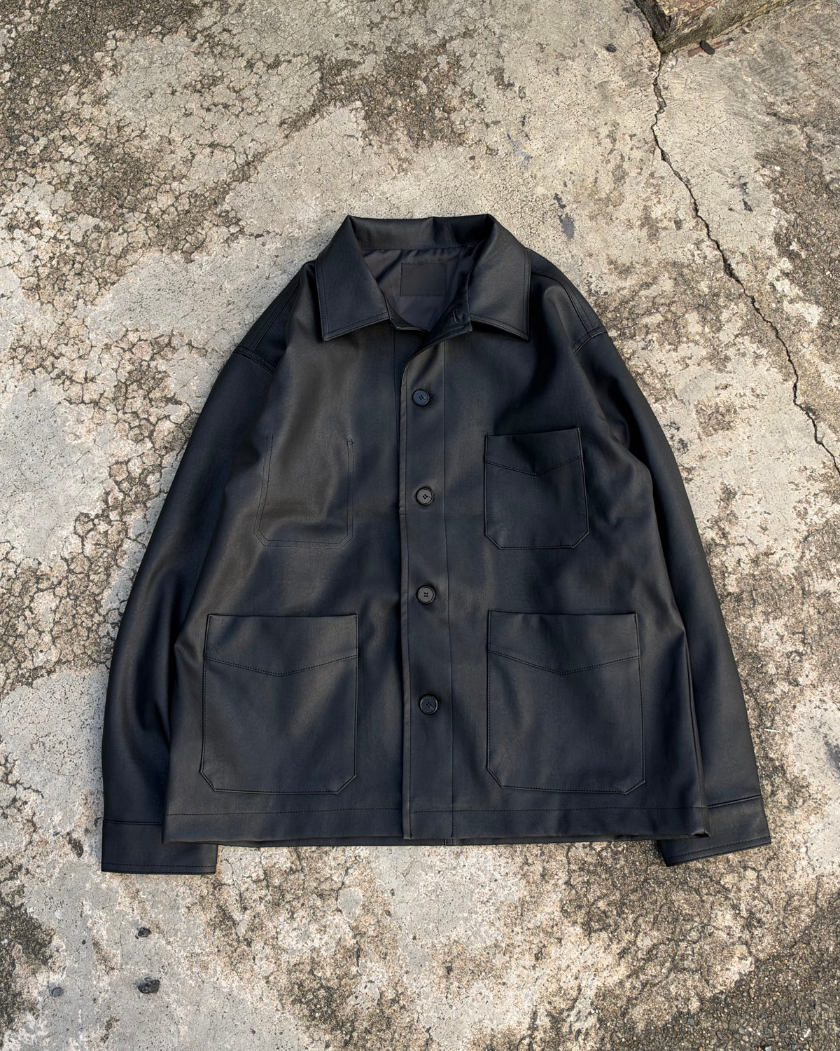 受注制【youll】faux leather work jacket