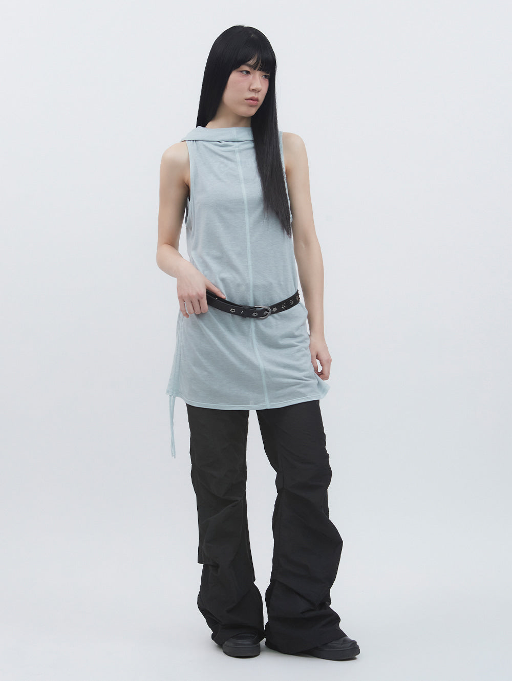 6/8 21:00発売【TUOMIO】FLOWER EYELET BELT