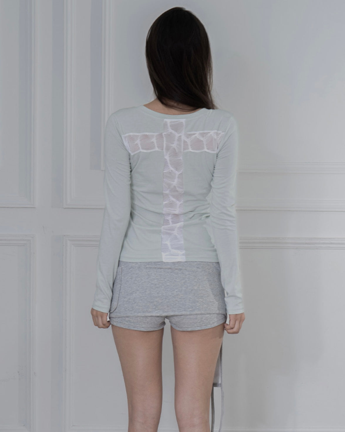 【FANCY CLUB】BACK CROSS LONG SLEEVE