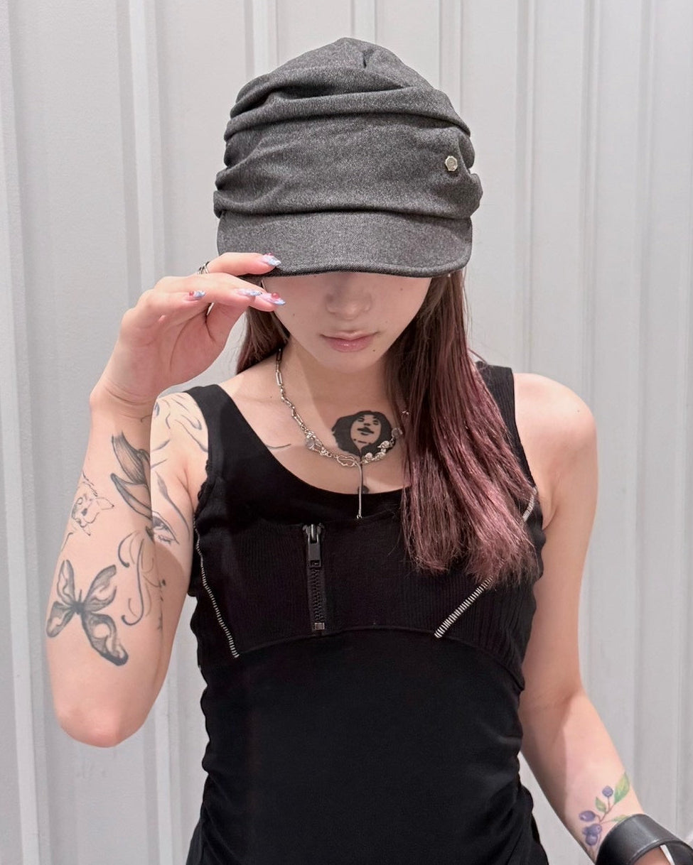 受注制【nmtc+】Ruched Casquette (2color)