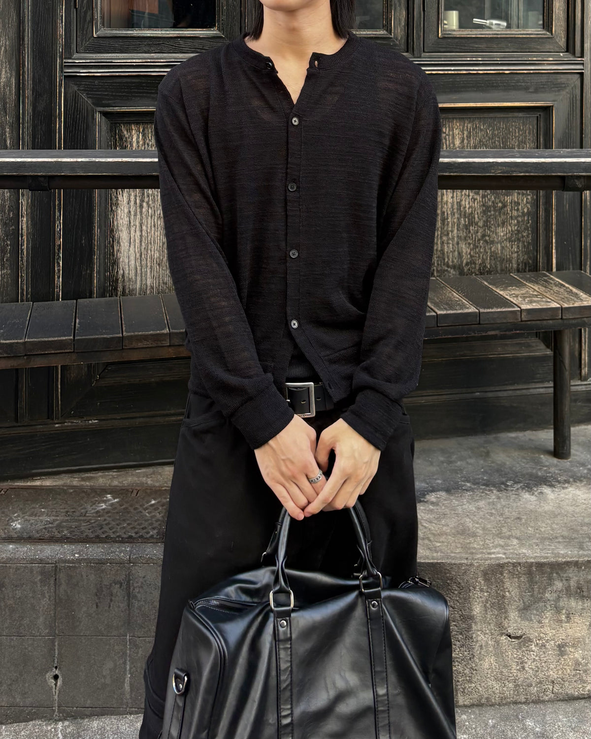 受注制【youll】basic crop cardigan (2color)