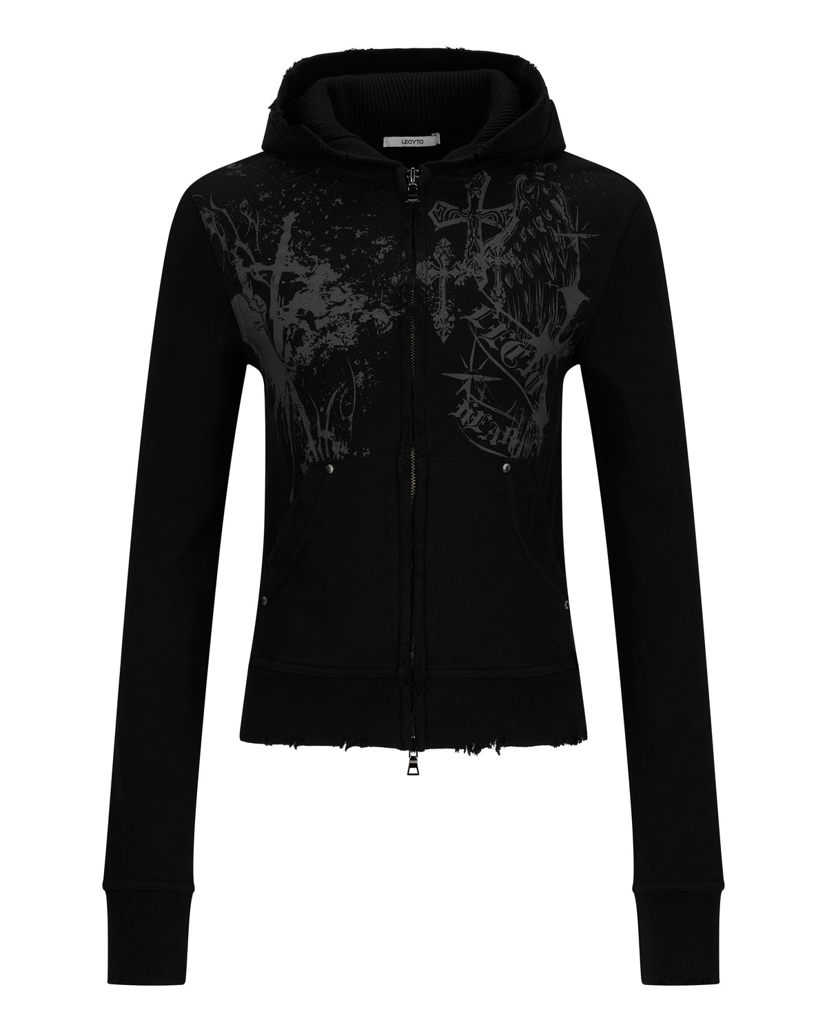 【LECYTO】Celestial Paint Hoodie Zip-Up