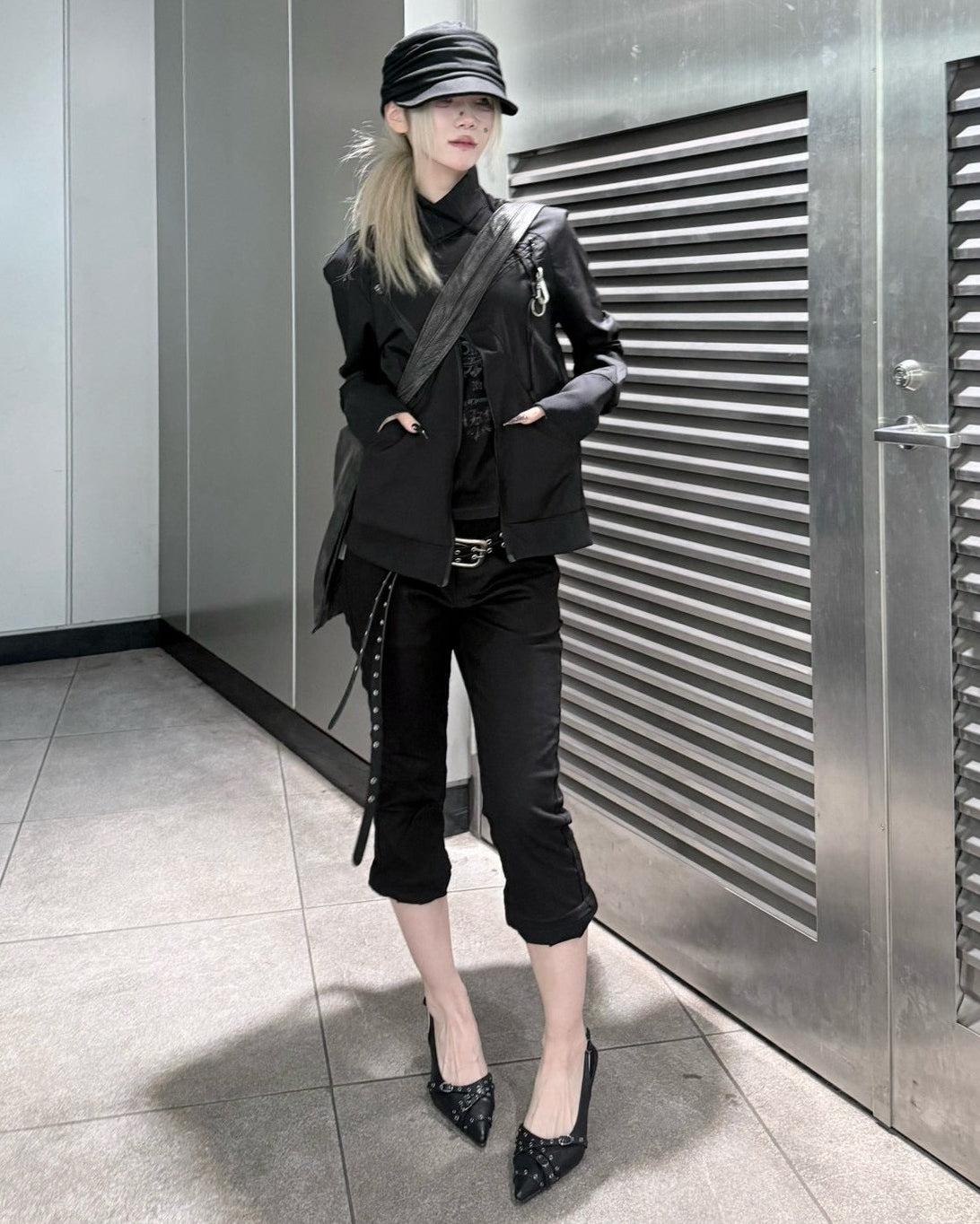 受注制【nmtc+】Asymmetric pocket zip-up Slim Jacket
