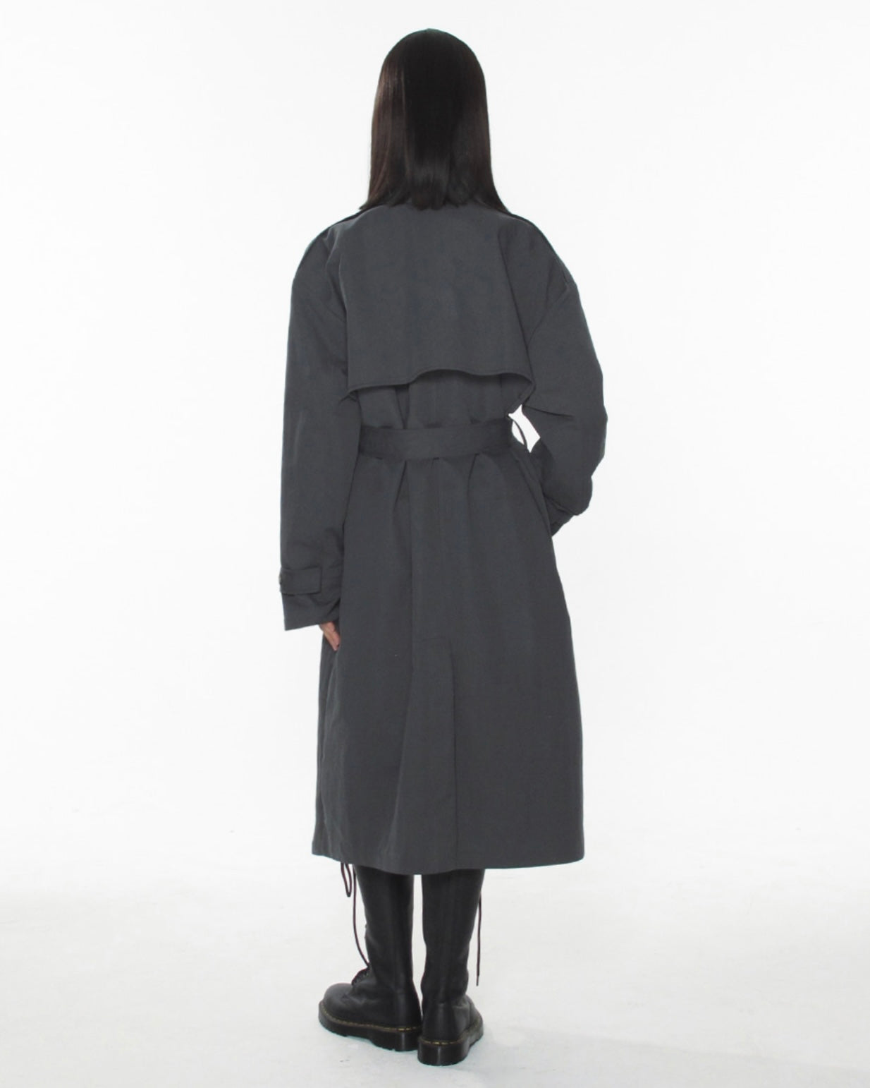 【CRANK】BELTED LONG TRENCH COAT