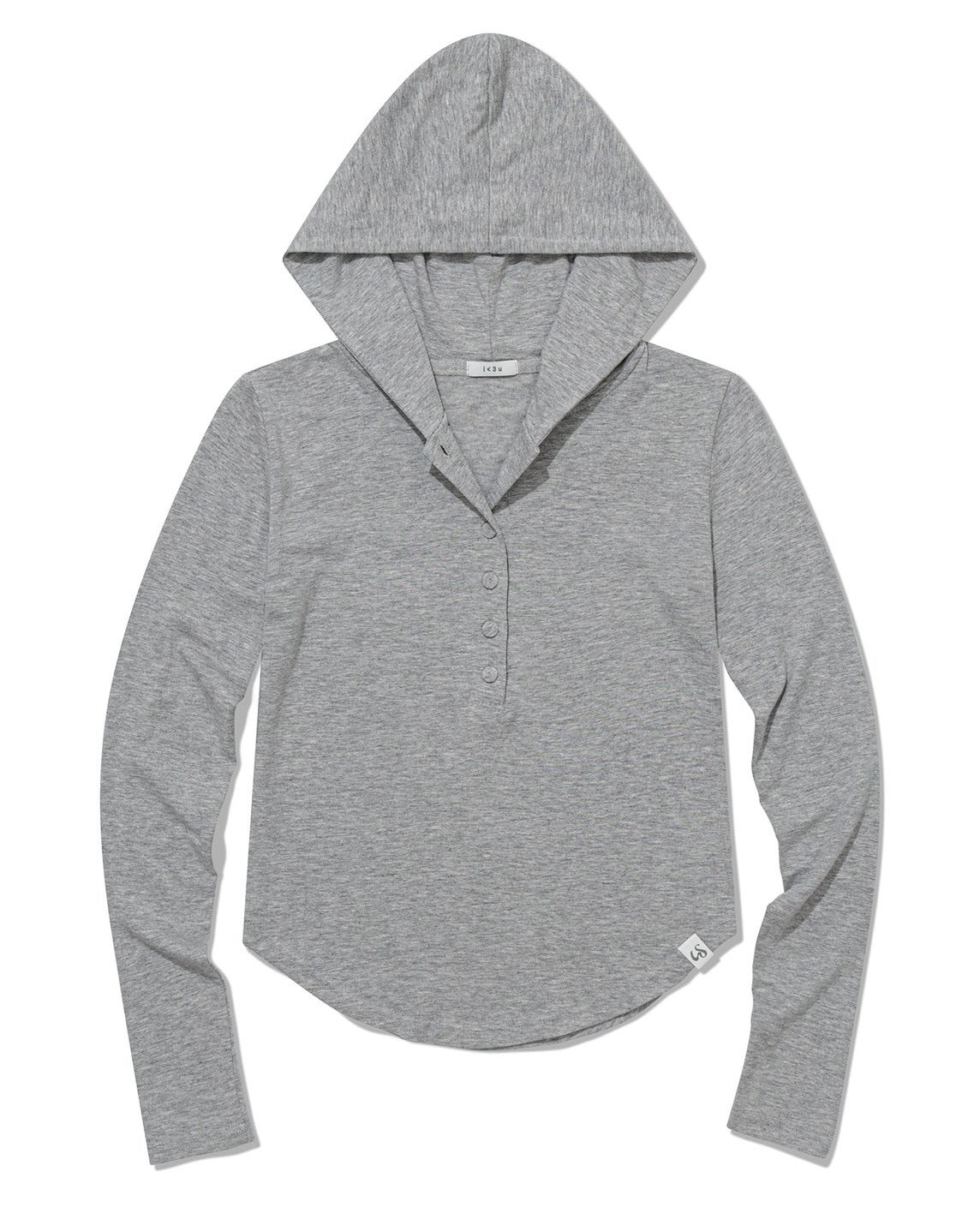 【Uglyshadow】SLIM LONG BUTTON HOODIE TOP