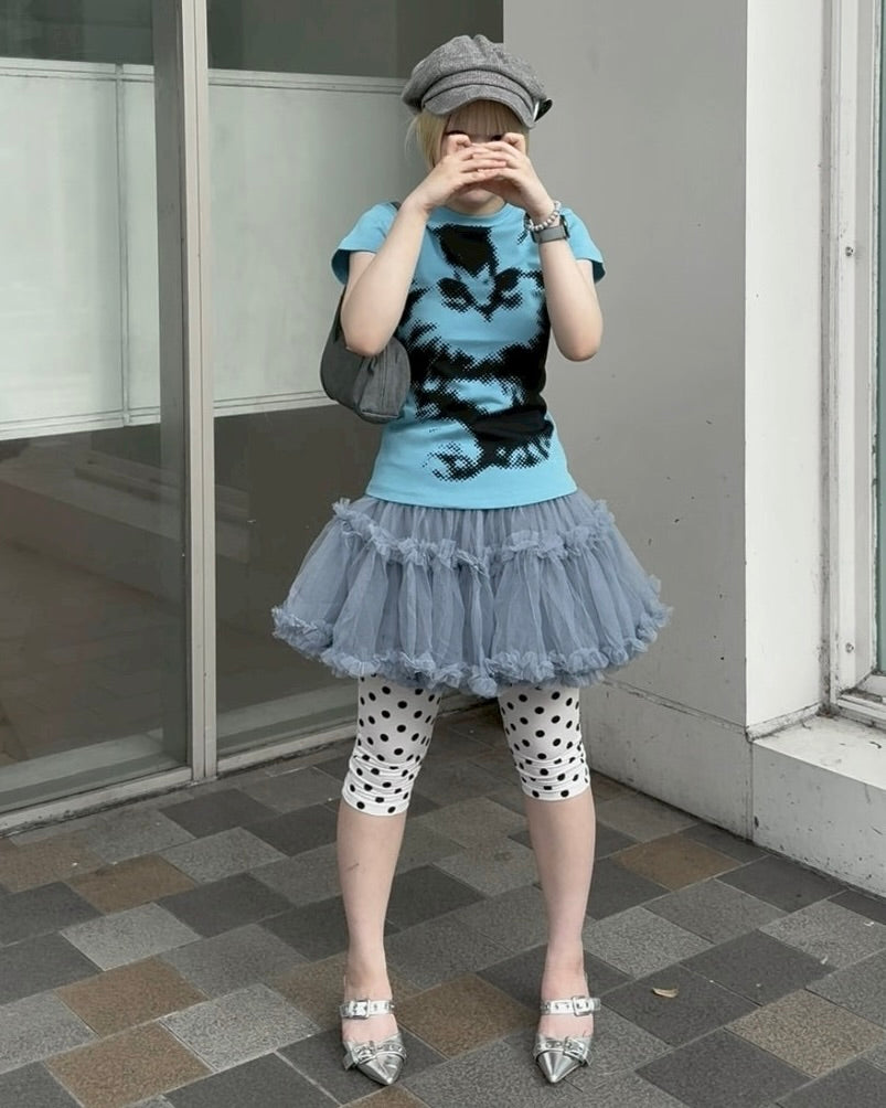7/17 20:00 発売 国際配送【Nerd out XU】volume frill skirt (4color)