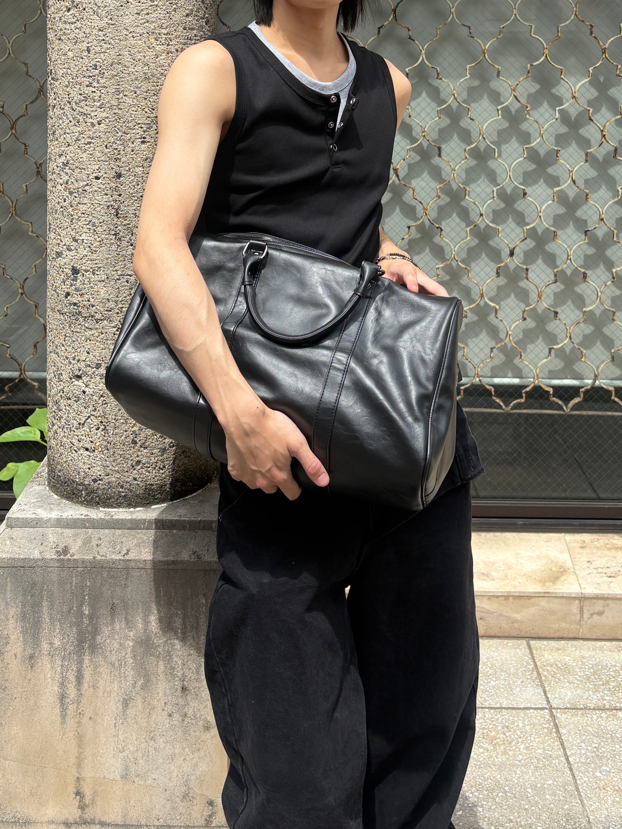 受注制【youll】simple boston bag