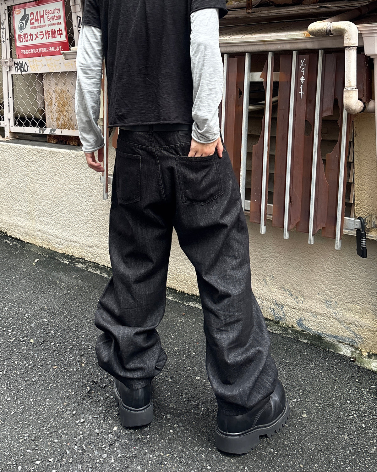 受注制【youll】button fly flare denim pants