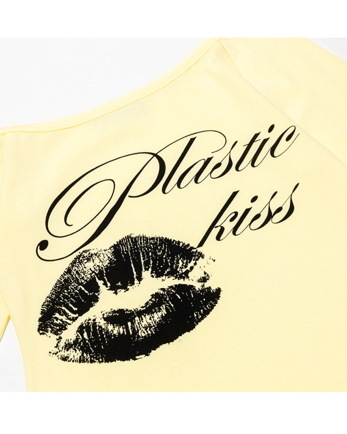 【FANCY CLUB】PLASTIC KISS ONE-SHOULDER TOP