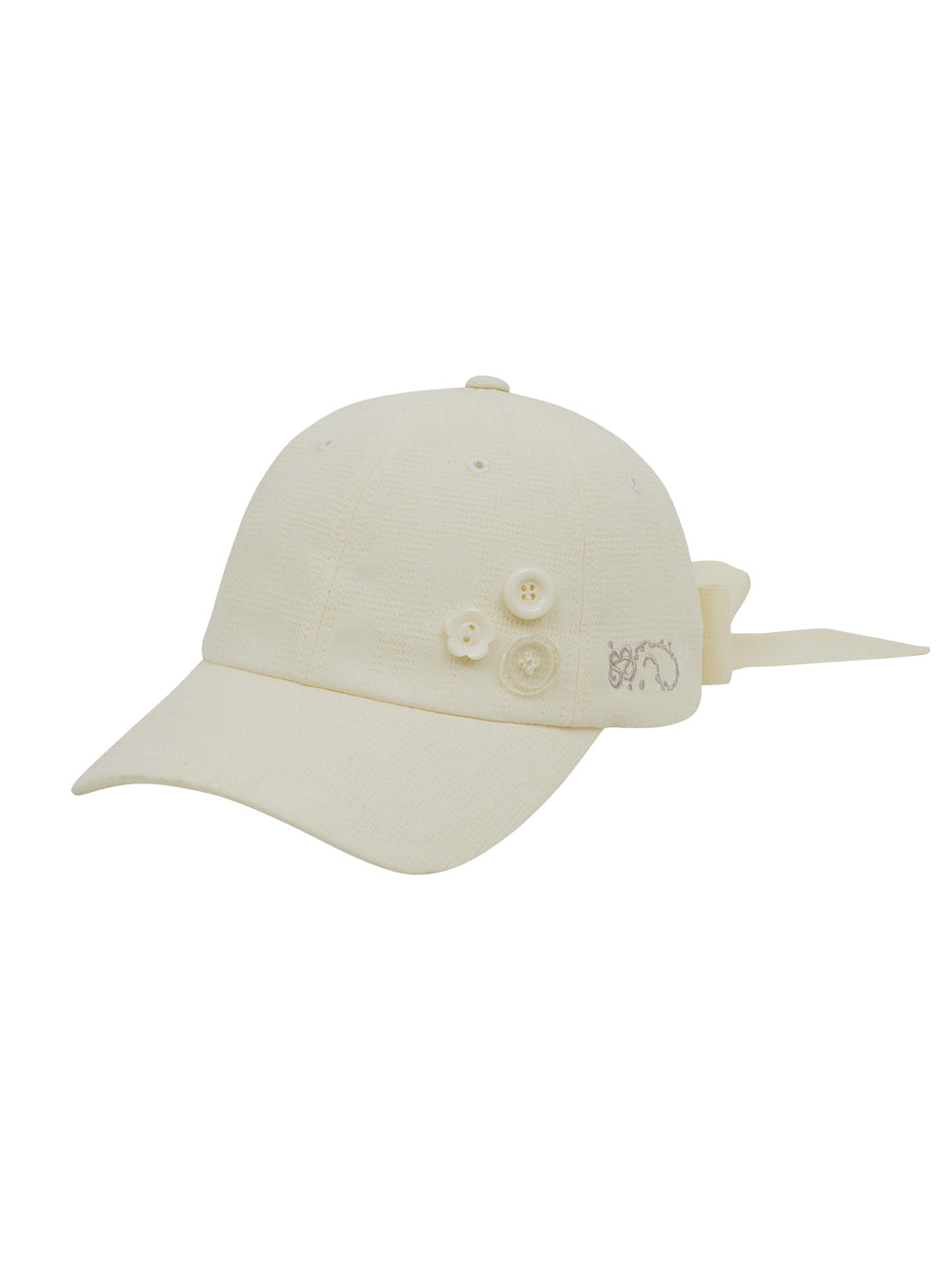 【TUOMIO】BUTTON RIBBON CAP