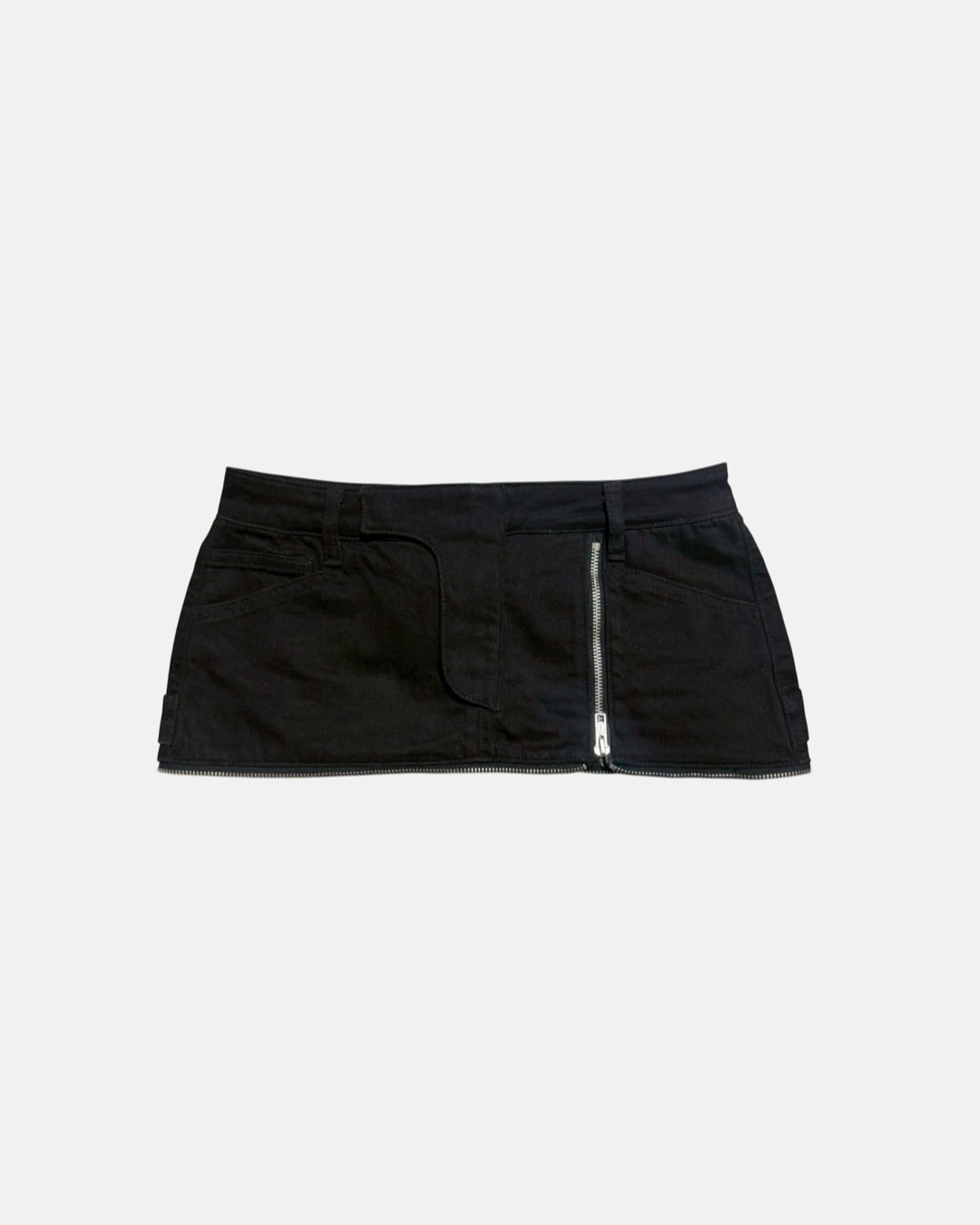 【LOIN ARMIS】Cross zip coating mini skirt