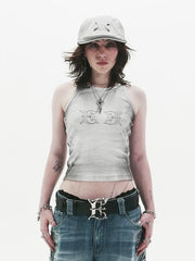 【E RIN AI E】ASH GEMINI SLEEVELESS