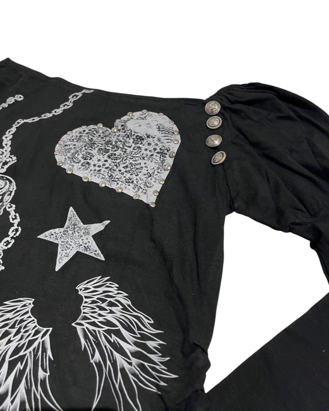 国際配送【BABY09】one-shoulder graffiti tops