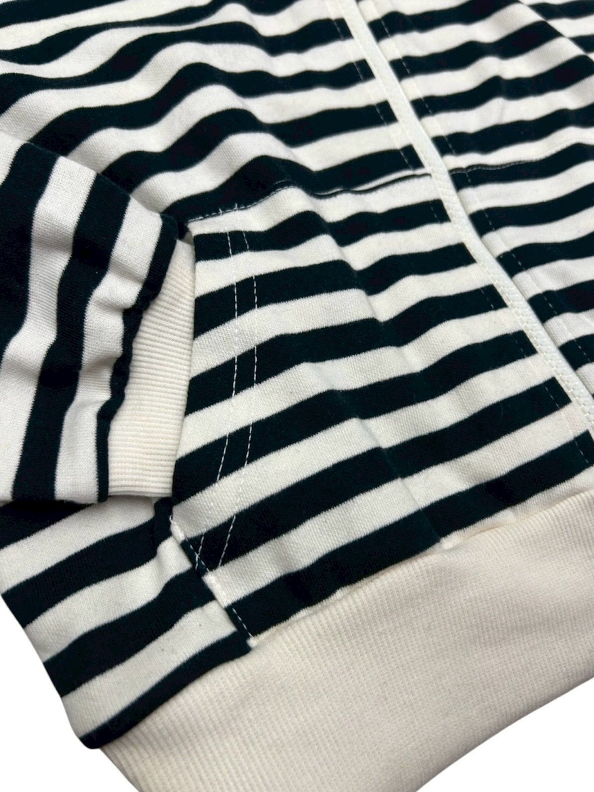 3/1 20:00発売 受注制【nmtc +】border horn zip up hoodie / 【エヌエムティーシープラス】ボーダーホーンジップアップパーカー (2color)