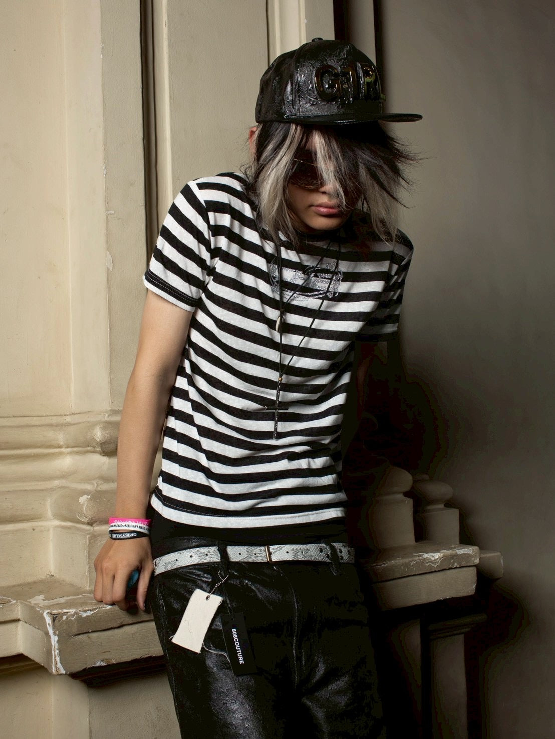 【CH2】MUSIC STRIPPED TSHIRT
